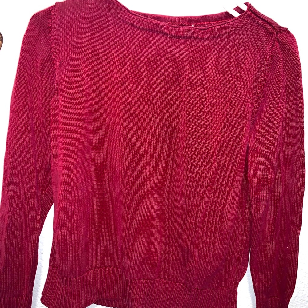 Talbots Maroon Womens Sweater Knit - size medium
